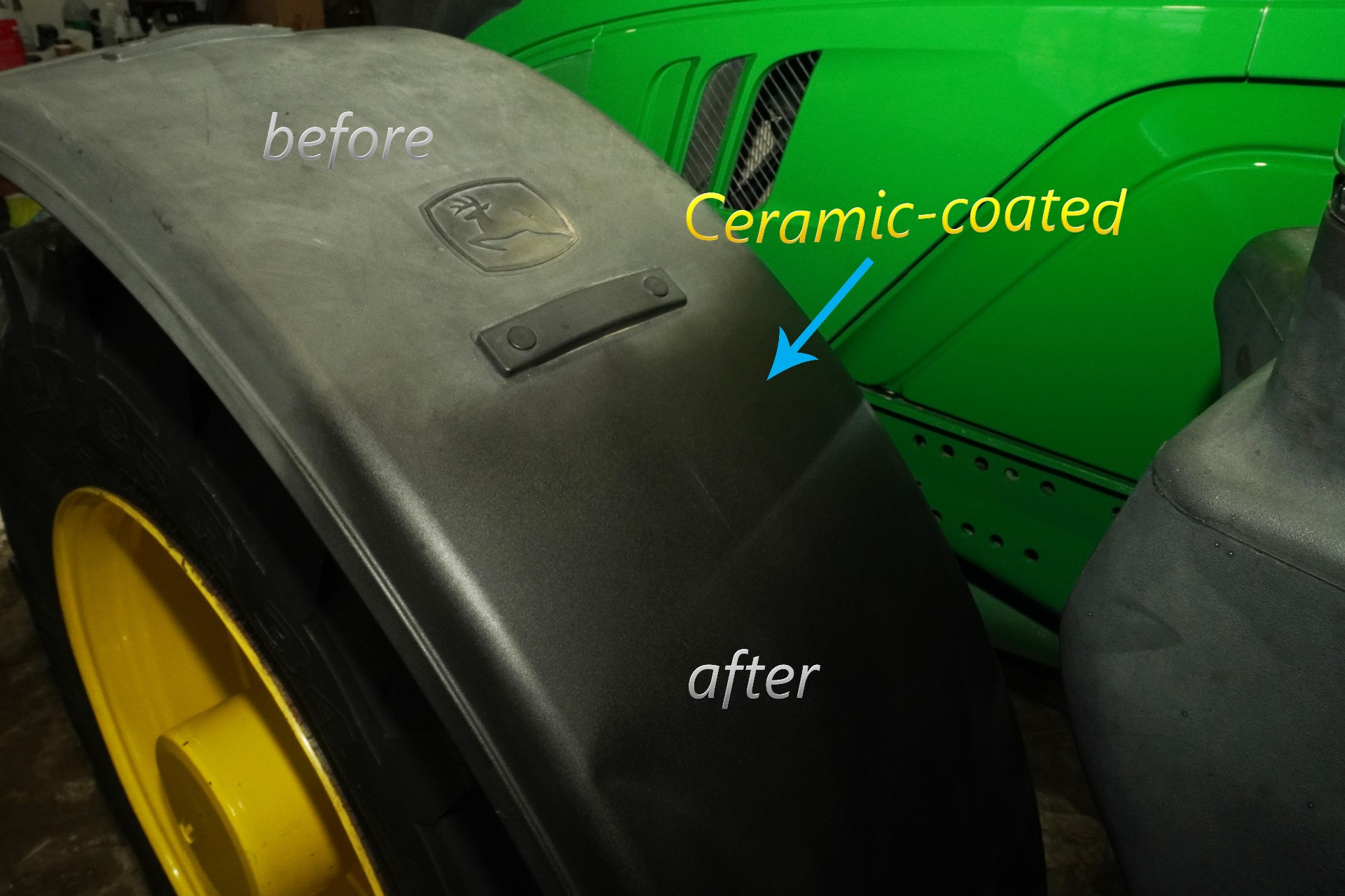 Ceramic-Coated Tractor Fender